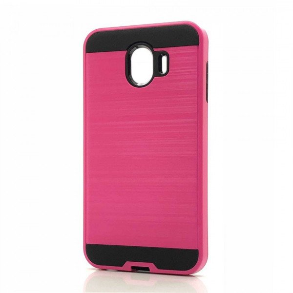 Wholesale Galaxy J2 Pro 2018 / J2 2018 / Grand Prime Pro / SM-J250 Armor Hybrid Case (Hot Pink)